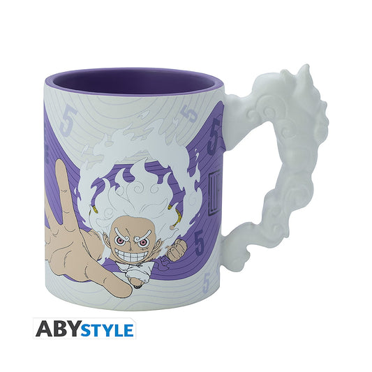 Caneca 3D One Piece – Monkey D. Luffy (Gear 5) 460ml