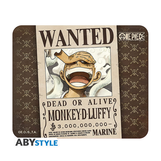 Tapete de Rato One Piece – Wanted Monkey D. Luffy (3 Billion Berry Bounty)