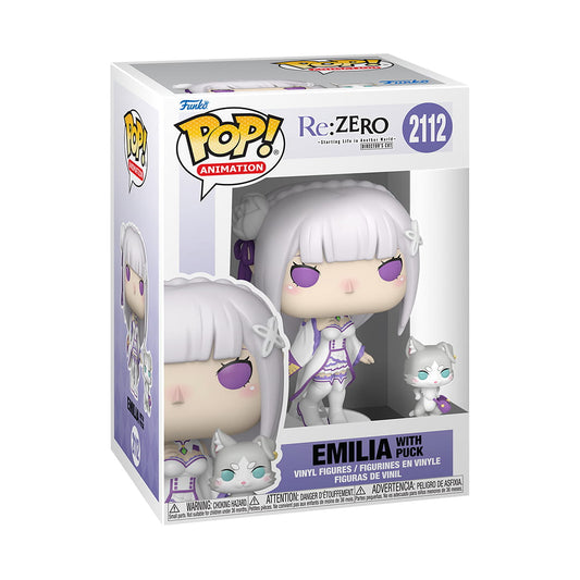 Figura Re:ZERO – POP! & Buddy Animation #2112 – Emilia with Puck
