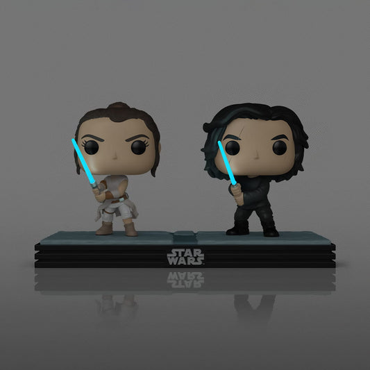Figura Star Wars – POP! Moment Star Wars #758 Rey & Kylo Ren GITD SE