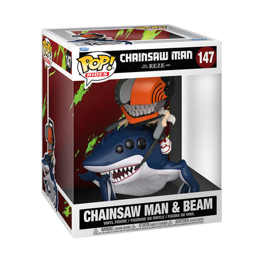 Figura Chainsaw Man: The Movie Reze Arc – POP! Rides Animation #147 – Chainsaw Man & Beam