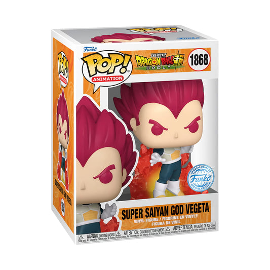 Figura Dragon Ball Super: Broly (The Movie) – POP! Animation #1868 – Super Saiyan God Vegeta (Aura) SE