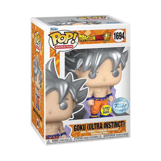 Figura Dragon Ball Super – POP! Animation #1694 – Goku (Ultra Instinct) GITD SE