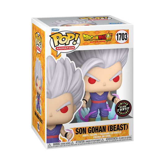 Figura Dragon Ball Super: Super Hero – POP! Animation #1703 – Son Gohan (Beast) GLOW CHASE
