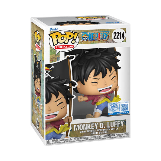 Figura One Piece – POP! Animation #2214 – Monkey D. Luffy with Flag SE