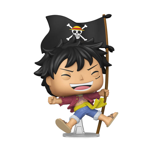 Figura One Piece – POP! Animation #2214 – Monkey D. Luffy with Flag SE